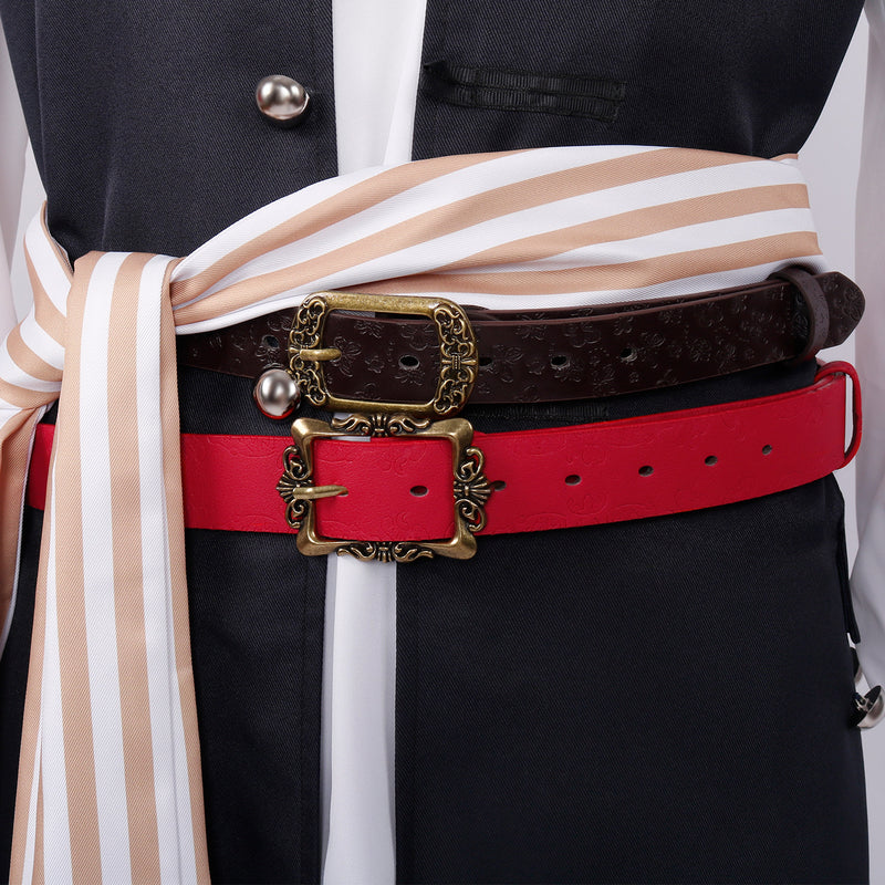Men Jack Sparrow Cosplay Costume Jackie Captain Khaki Pirate Uniform