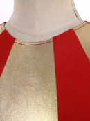 Metallic Shiny Dance Dress Liturgical Lyrical Worship Color Block Praisewear