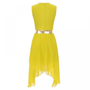 Metallic Shiny Dance Dress Liturgical Lyrical Worship Color Block Praisewear