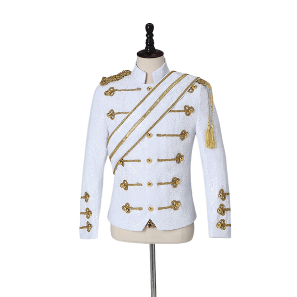 Michael Sequins Banquet Guest Band Rock Singer Plus Size Costume