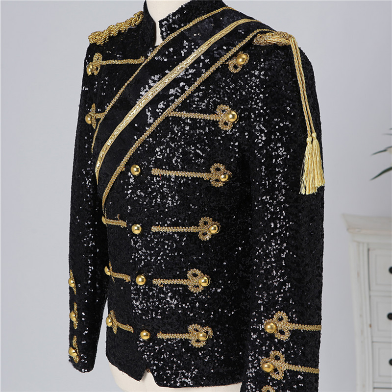 Michael Sequins Banquet Guest Band Rock Singer Plus Size Costume