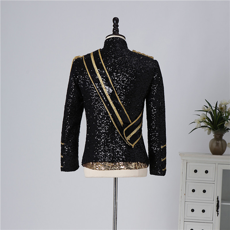 Michael Sequins Banquet Guest Band Rock Singer Plus Size Costume