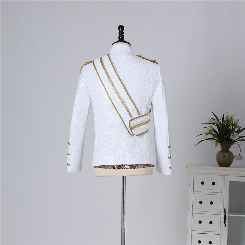 Michael Sequins Banquet Guest Band Rock Singer Plus Size Costume