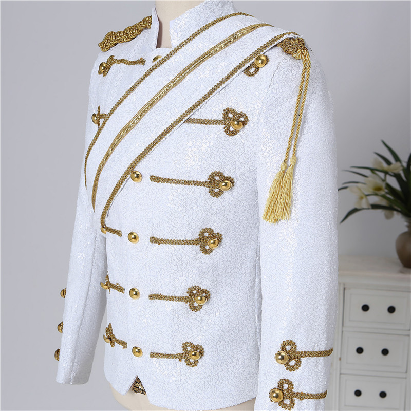 Michael Sequins Banquet Guest Band Rock Singer Plus Size Costume