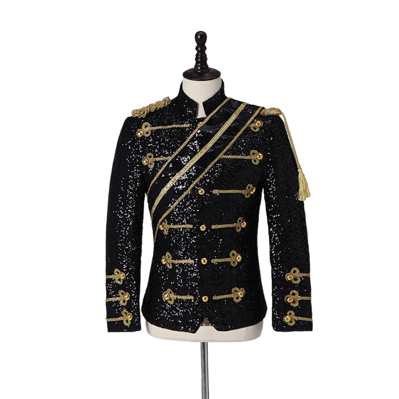 Michael Sequins Banquet Guest Band Rock Singer Plus Size Costume
