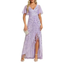 Mother of The Bride Gown for Wedding Sequin Sparkly Evening Dress - AwwwCos