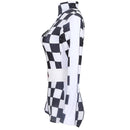 Motorcycle Plaid Jumpsuit Nightclub DS Suit Cheerleading Cosplay Costume - AwwwCos