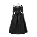 Movie BeetleJuice Delores Cosplay Costume Puff Sleeve Black Dress - AwwwCos