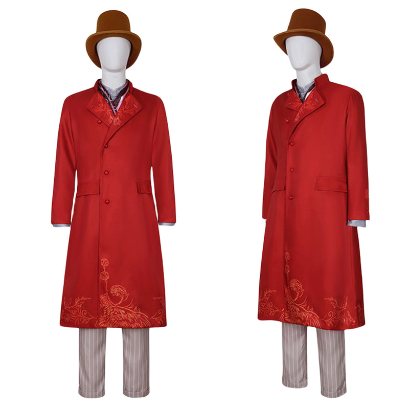 Movie Charlie and The Chocolate Factory Willy Wonka Cosplay Costume