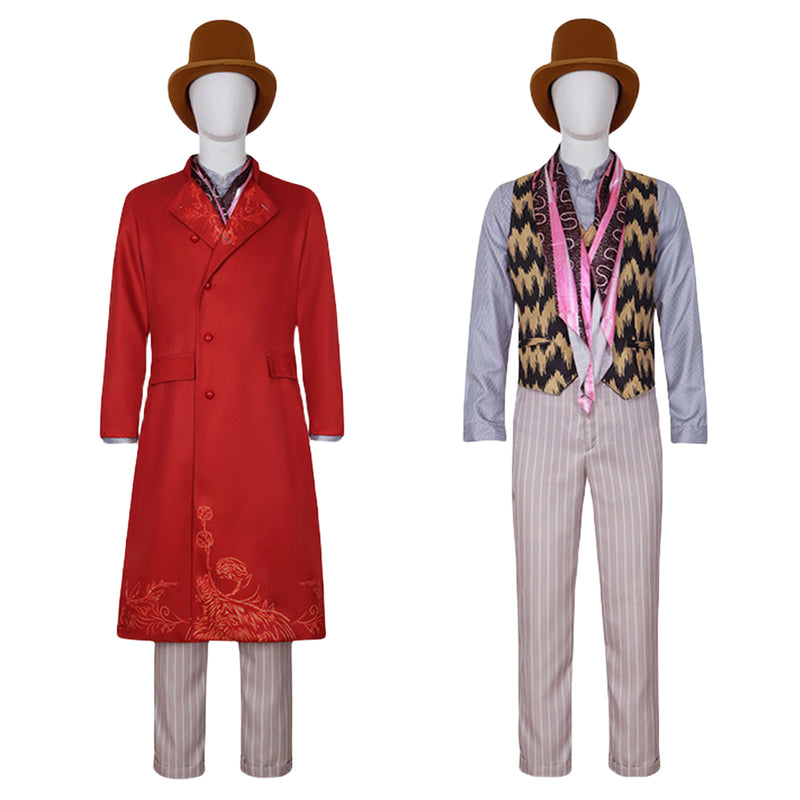 Movie Charlie and The Chocolate Factory Willy Wonka Cosplay Costume
