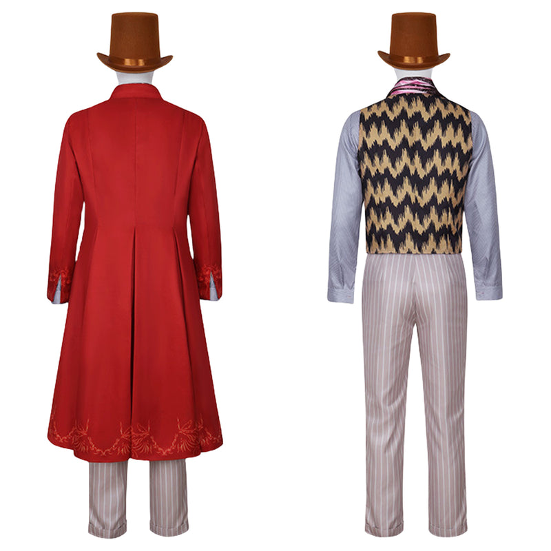 Movie Charlie and The Chocolate Factory Willy Wonka Cosplay Costume