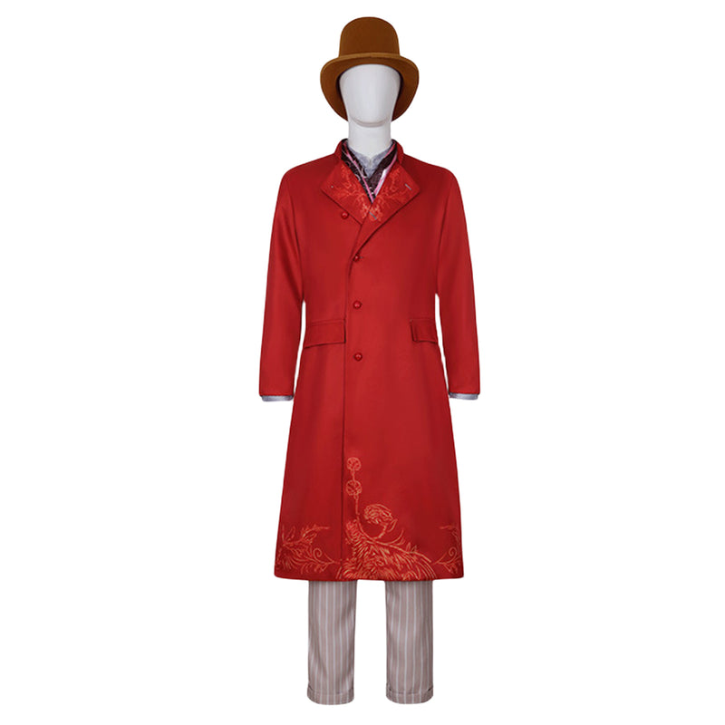 Movie Charlie and The Chocolate Factory Willy Wonka Cosplay Costume
