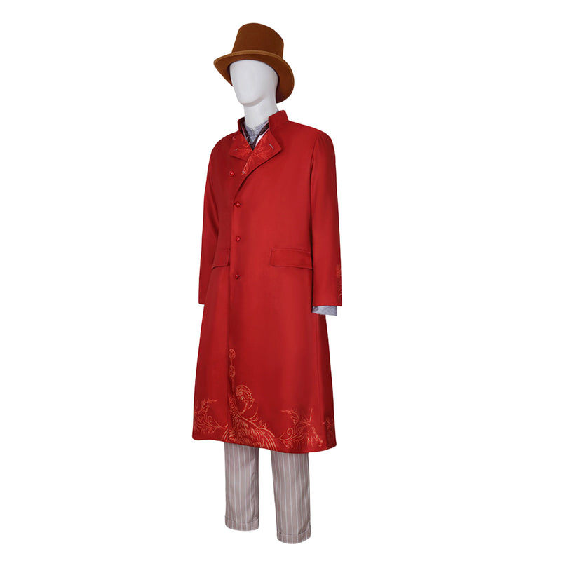 Movie Charlie and The Chocolate Factory Willy Wonka Cosplay Costume