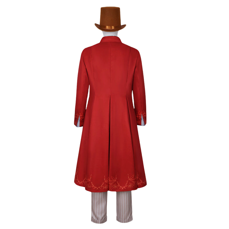 Movie Charlie and The Chocolate Factory Willy Wonka Cosplay Costume