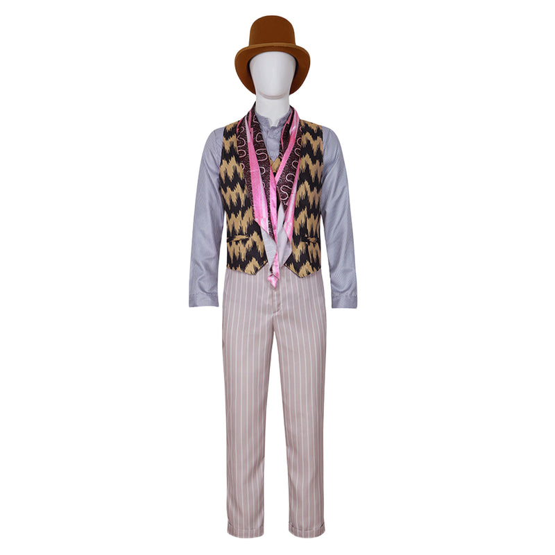 Movie Charlie and The Chocolate Factory Willy Wonka Cosplay Costume