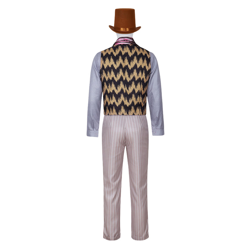 Movie Charlie and The Chocolate Factory Willy Wonka Cosplay Costume