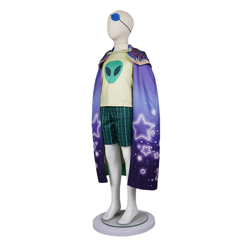 Movie Child Boys Elio Cosplay Costume Purple Satr Cloak - AwwwCos