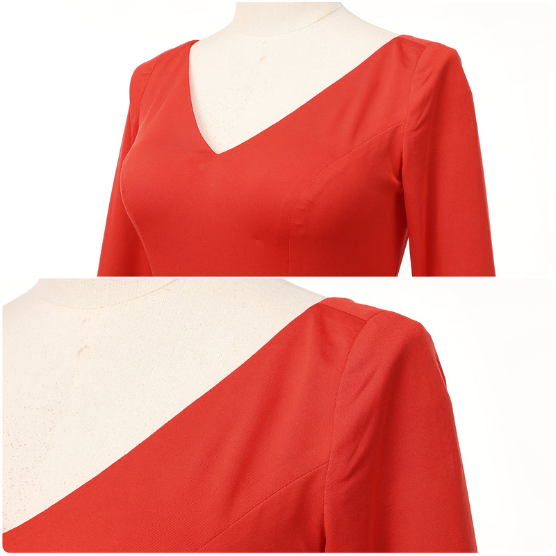 Movie Death Becomes Madeleine Cosplay Costume Red Party Dress - AwwwCos