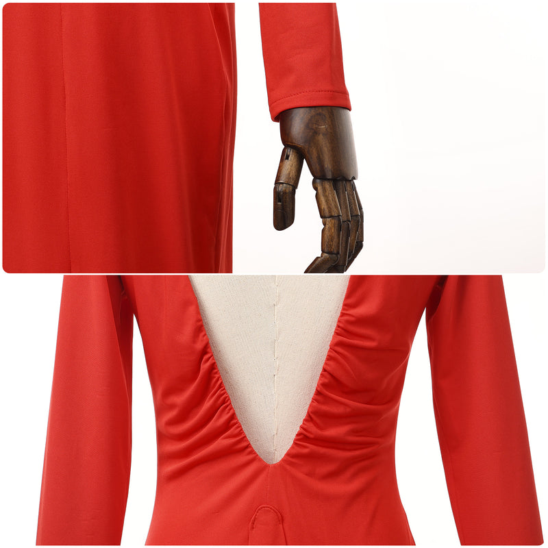 Movie Death Becomes Madeleine Cosplay Costume Red Party Dress - AwwwCos