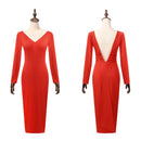 Movie Death Becomes Madeleine Cosplay Costume Red Party Dress - AwwwCos