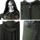 Male Movie Doom Cosplay Costume Jumpsuit Hooded Cape - AwwwCos