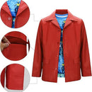 Movie Fight Club Tyler Durden Cosplay Costume Coat T-shirt Glasses