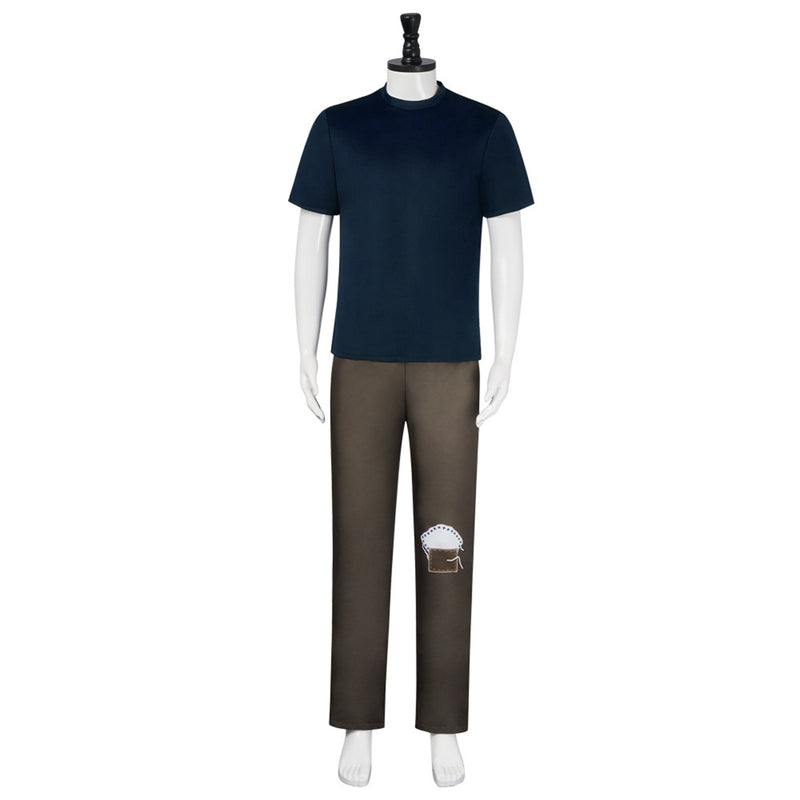 Movie Frankenstein Cosplay Costume Men Adult Children Uniform