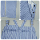 Movie Modern Times The Tramp Cosplay Costume Striped jumpsuit - AwwwCos