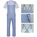 Movie Modern Times The Tramp Cosplay Costume Striped jumpsuit - AwwwCos