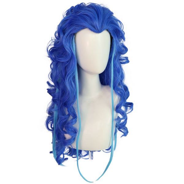 Movie Ne Zha Black Hair Aorun Cosplay Wig with Loong Horn
