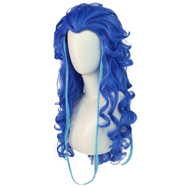 Movie Ne Zha Black Hair Aorun Cosplay Wig with Loong Horn