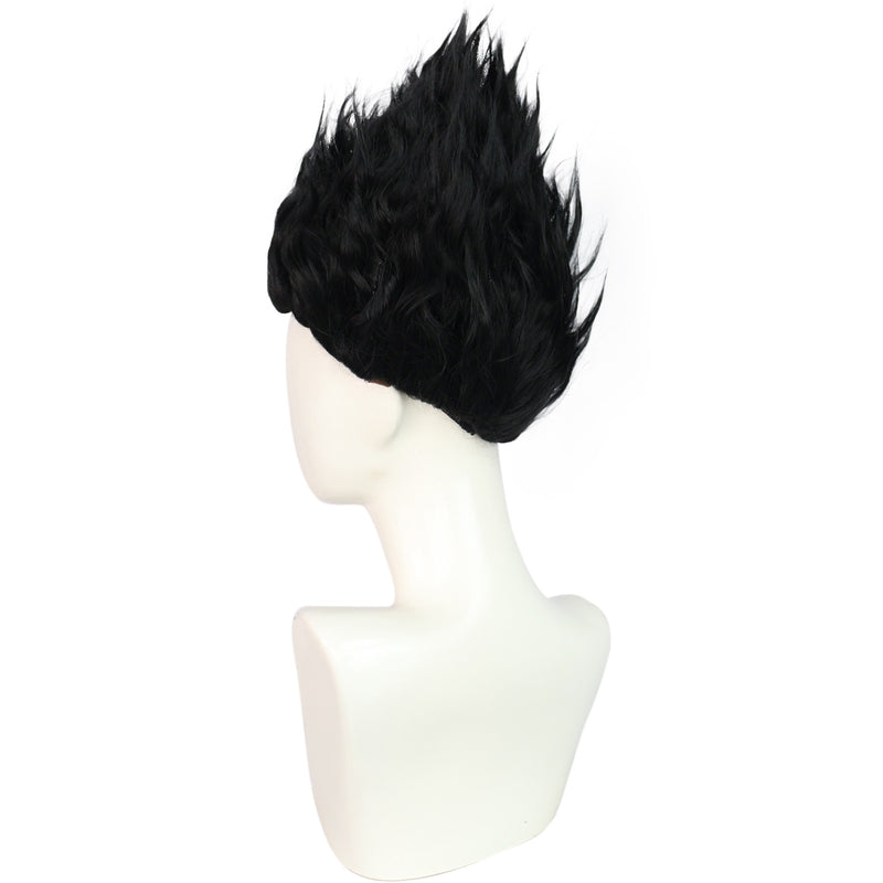 Movie Ne Zha Black Hair Aorun Cosplay Wig with Loong Horn