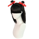 Movie Ne Zha Black Hair Aorun Cosplay Wig with Loong Horn - AwwwCos