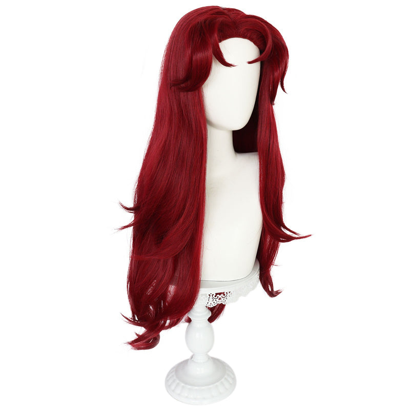 Movie Starfire Koriand'r Cosplay Wig Burgundy Red Long Hair - AwwwCos