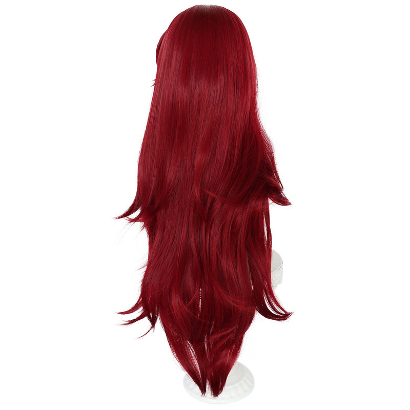 Movie Starfire Koriand'r Cosplay Wig Burgundy Red Long Hair - AwwwCos