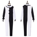 Movie Terrifier Clown Cosplay Costume Black and White Patchwork Jumpsuit