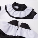 Movie Terrifier Clown Cosplay Costume Black and White Patchwork Jumpsuit