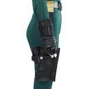 Movie Thunderbolts Yelena Belova Cosplay Costume Green Jumpsuit - AwwwCos