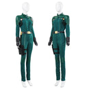 Movie Thunderbolts Yelena Belova Cosplay Costume Green Jumpsuit - AwwwCos
