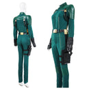 Movie Thunderbolts Yelena Belova Cosplay Costume Green Jumpsuit - AwwwCos