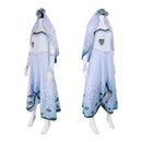 Movie Tim Burton's Corpse Bride Emelie Cosplay Costume Blue Dress - AwwwCos