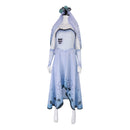 Movie Tim Burton's Corpse Bride Emelie Cosplay Costume Blue Dress - AwwwCos