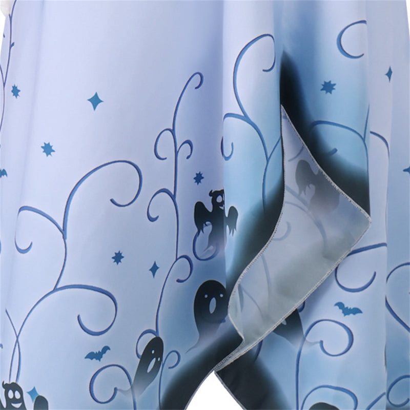 Movie Tim Burton's Corpse Bride Emelie Cosplay Costume Blue Dress - AwwwCos