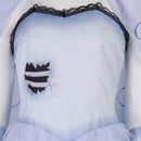 Movie Tim Burton's Corpse Bride Emelie Cosplay Costume Blue Dress - AwwwCos