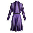 Movie Wednesday Enid Sinclair Cosplay Costume Black Striped Purple Outfits - AwwwCos