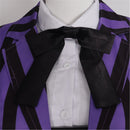 Movie Wednesday Enid Sinclair Cosplay Costume Black Striped Purple Outfits - AwwwCos
