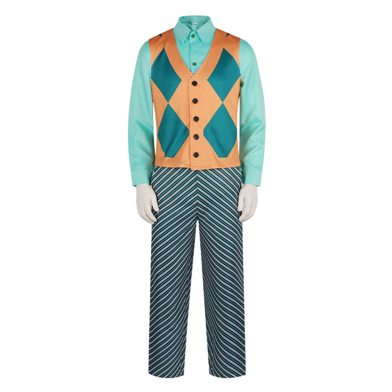 Movie Wicked Boq Cosplay Costume Men Uniform Stripe Set