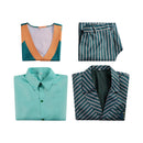 Movie Wicked Boq Cosplay Costume Men Uniform Stripe Set