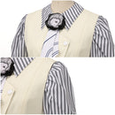 Movie Wicked Glynda Cosplay Costume Ivory Skirt Slim Waist Vest - AwwwCos