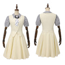 Movie Wicked Glynda Cosplay Costume Ivory Skirt Slim Waist Vest - AwwwCos